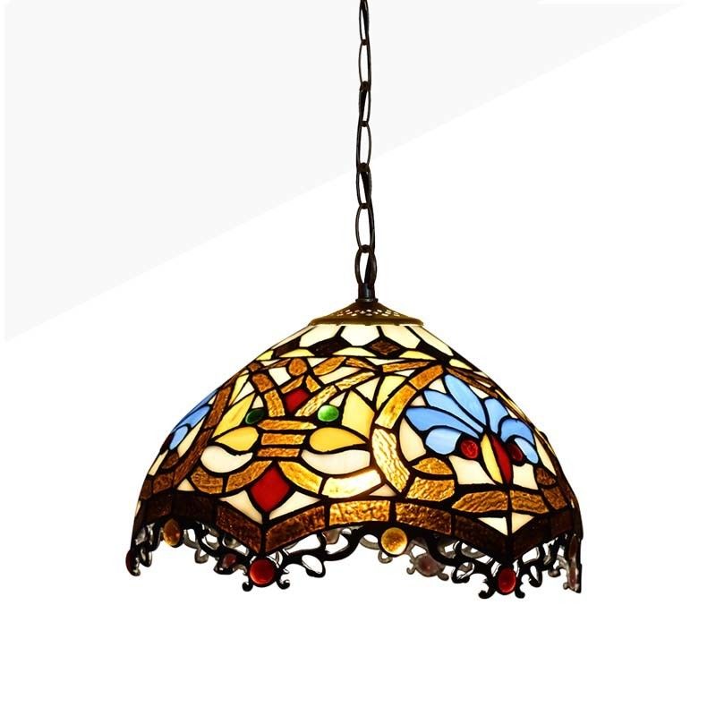 Suspension mosaique en verre culot E27